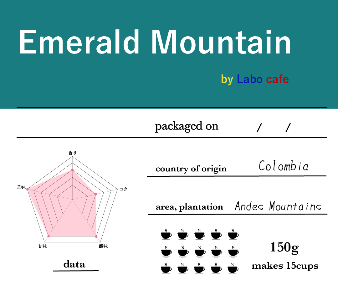 コロンビア・エメラルドマウンテン - ラボカフェ